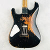 Fender Custom Shop ZF Stratocaster 1H Floyd Rose Heavy Relic 2023 - Black over Yellow - 10