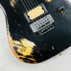 Fender Custom Shop ZF Stratocaster 1H Floyd Rose Heavy Relic 2023 - Black over Yellow - 4