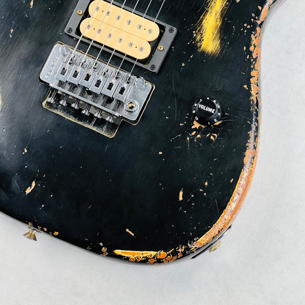 Fender Custom Shop ZF Stratocaster 1H Floyd Rose Heavy Relic 2023 - Black over Yellow - 5