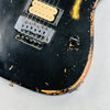 Fender Custom Shop ZF Stratocaster 1H Floyd Rose Heavy Relic 2023 - Black over Yellow - 5