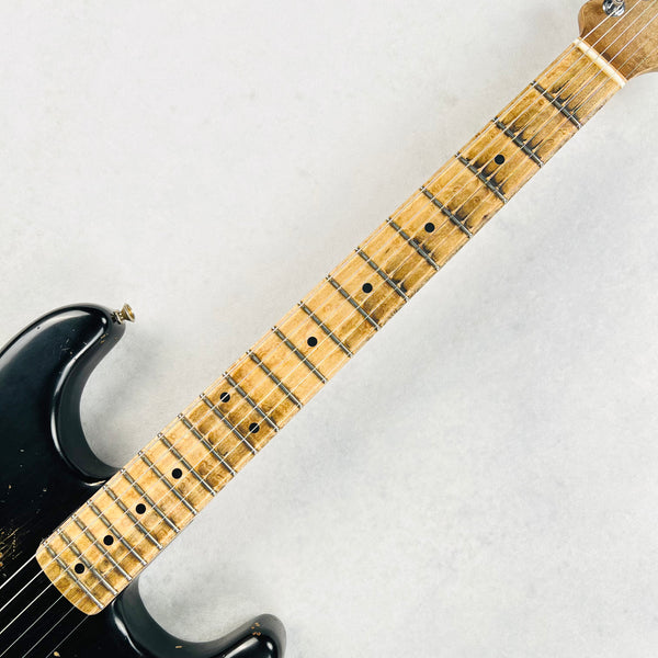 Fender Custom Shop ZF Stratocaster 1H Floyd Rose Heavy Relic 2023 - Black over Yellow - 8