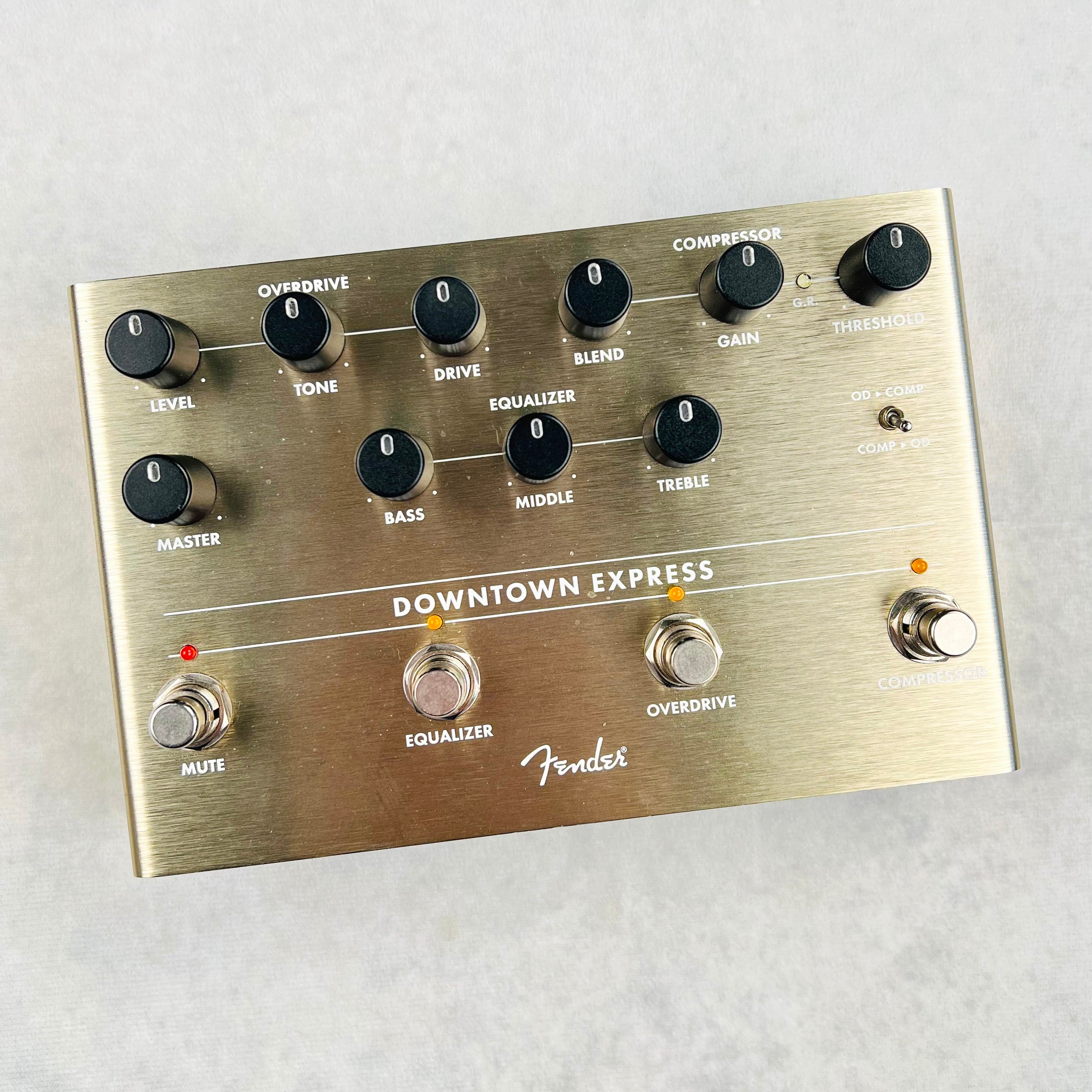 Fender Downtown Express Bass Multi-Effects Pedal 2020s - Gold