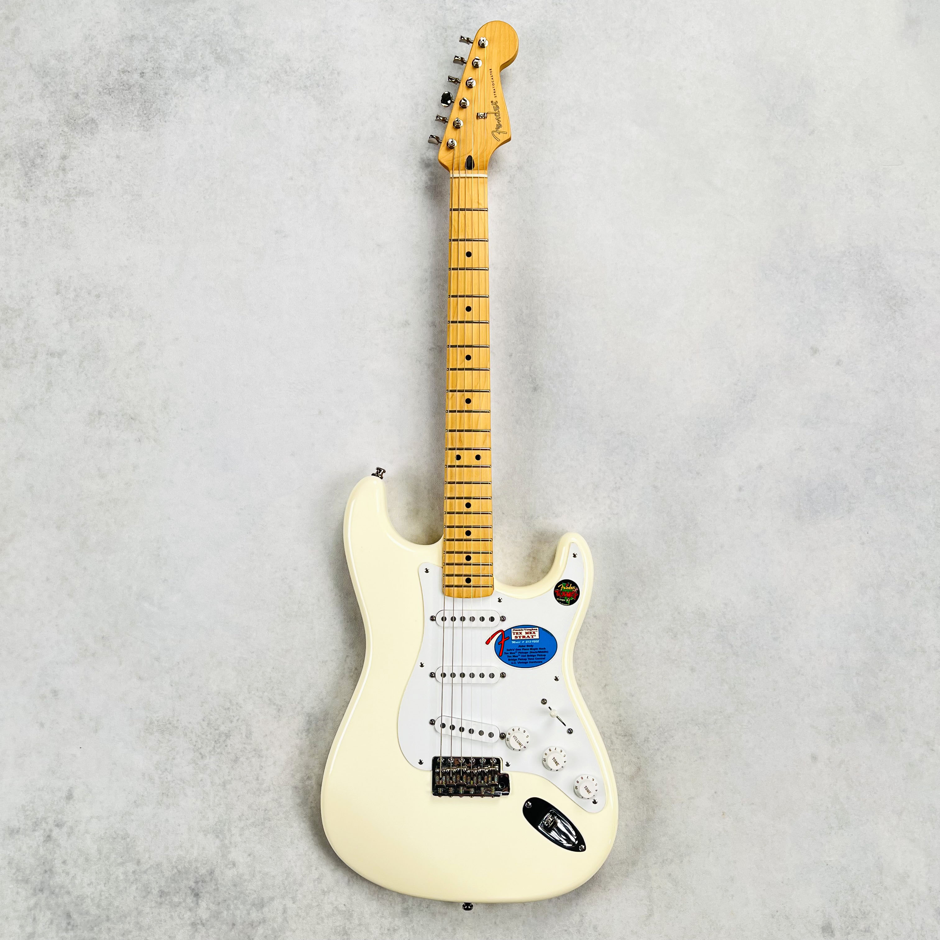 2007 Fender Jimmie Vaughan Tex-Mex Stratocaster Olympic White