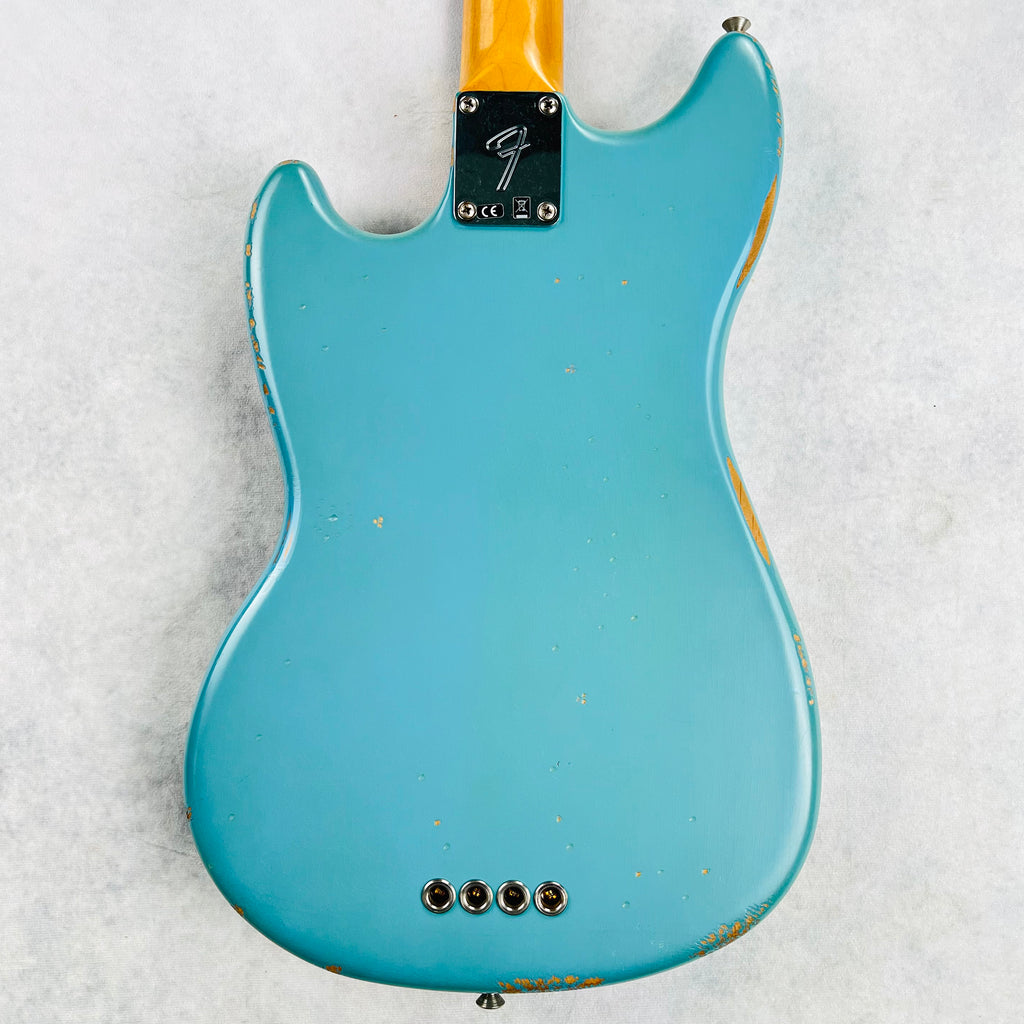 Fender JMJ Road Worn Mustang Bass Rosewood Fingerboard 2020 - Faded Daphne Blue - 10