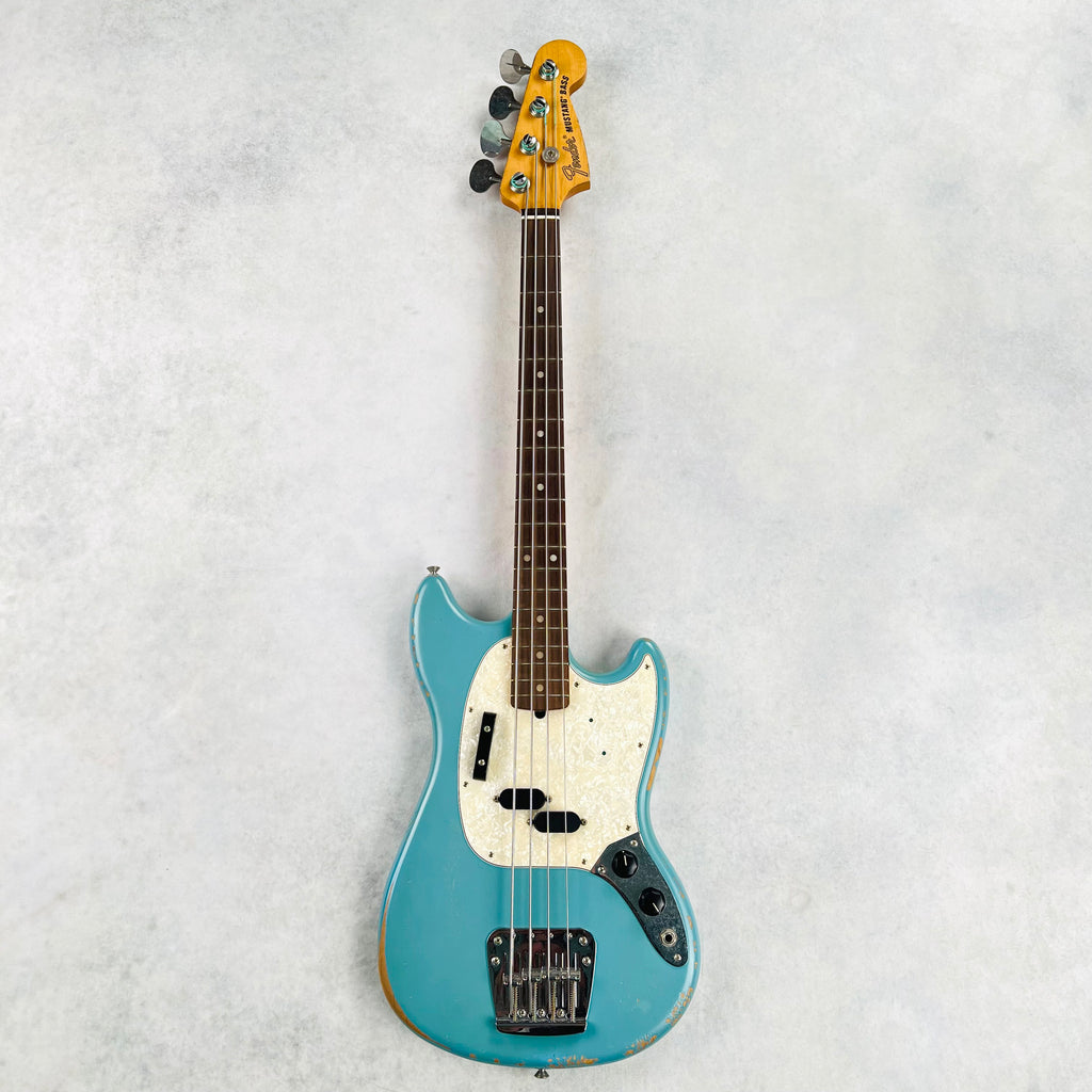 Fender JMJ Road Worn Mustang Bass Rosewood Fingerboard 2020 - Faded Daphne Blue - 2