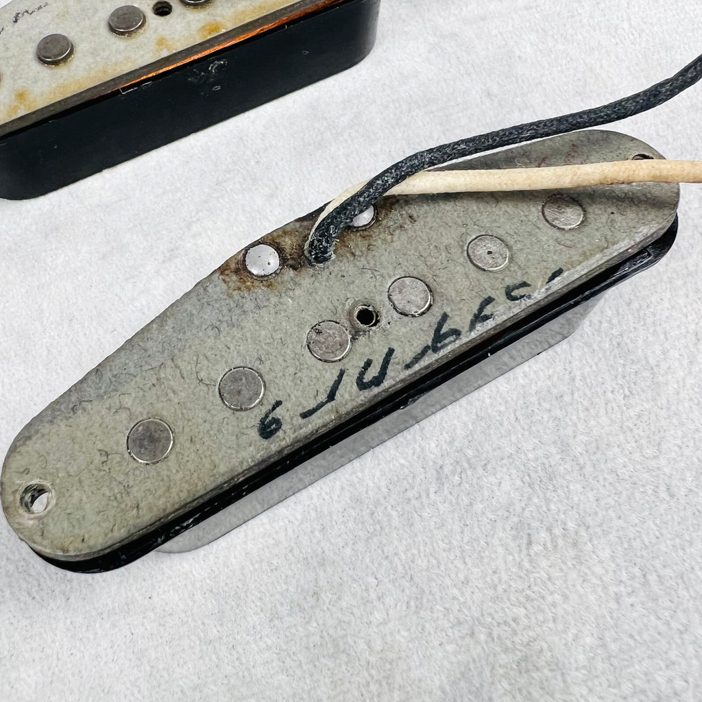 Fender Mustang Single Coil Gray Bottom Pickup Set 1960s - Black - 6