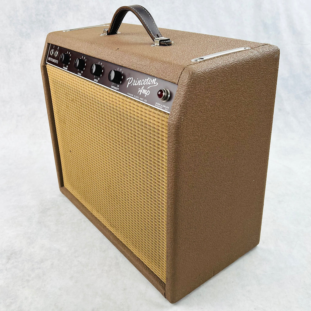 Fender Princeton Model 6G2 Vintage Tube Guitar Amplifier 1963 - Brown - 3