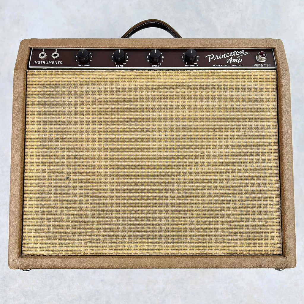 Fender Princeton Model 6G2 Vintage Tube Guitar Amplifier 1963 - Brown - 1