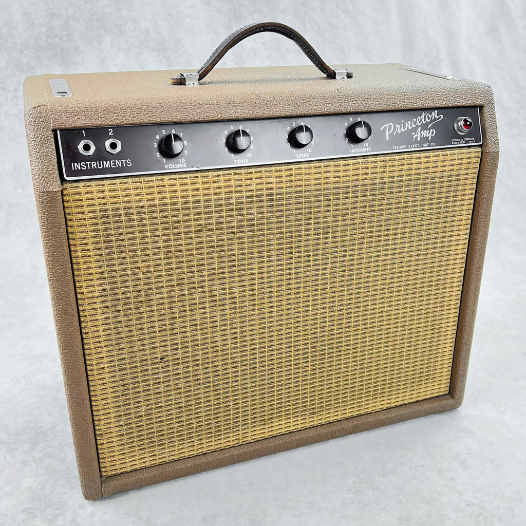 Fender Princeton Model 6G2 Vintage Tube Guitar Amplifier 1963 - Brown - 25