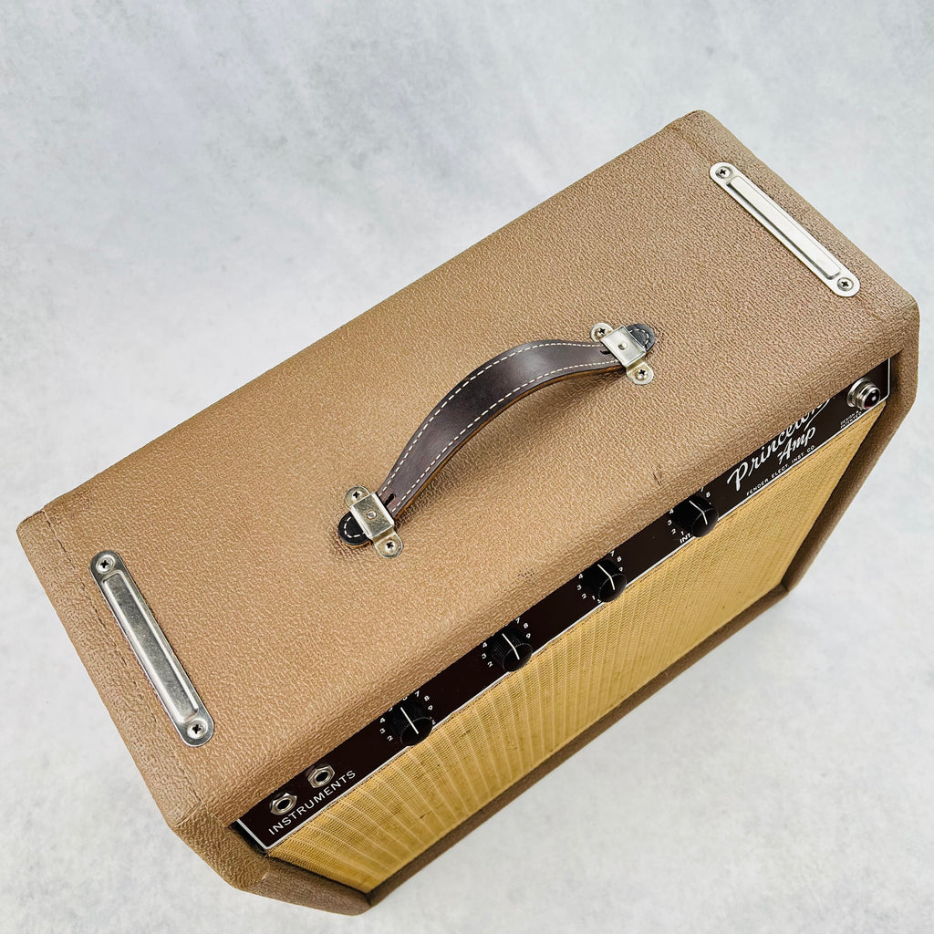 Fender Princeton Model 6G2 Vintage Tube Guitar Amplifier 1963 - Brown - 4