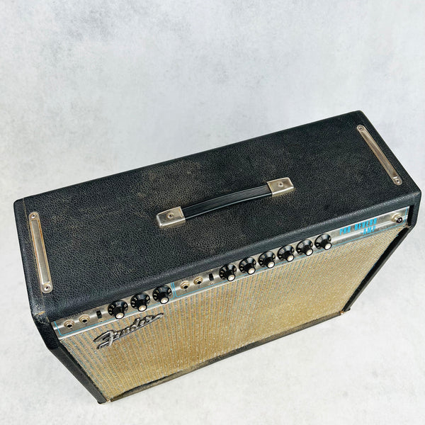 Fender Pro Reverb Silver Panel 2x12" Combo Amplifier 1971 - Black - 2