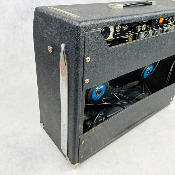 Fender Pro Reverb Silver Panel 2x12" Combo Amplifier 1971 - Black - 10