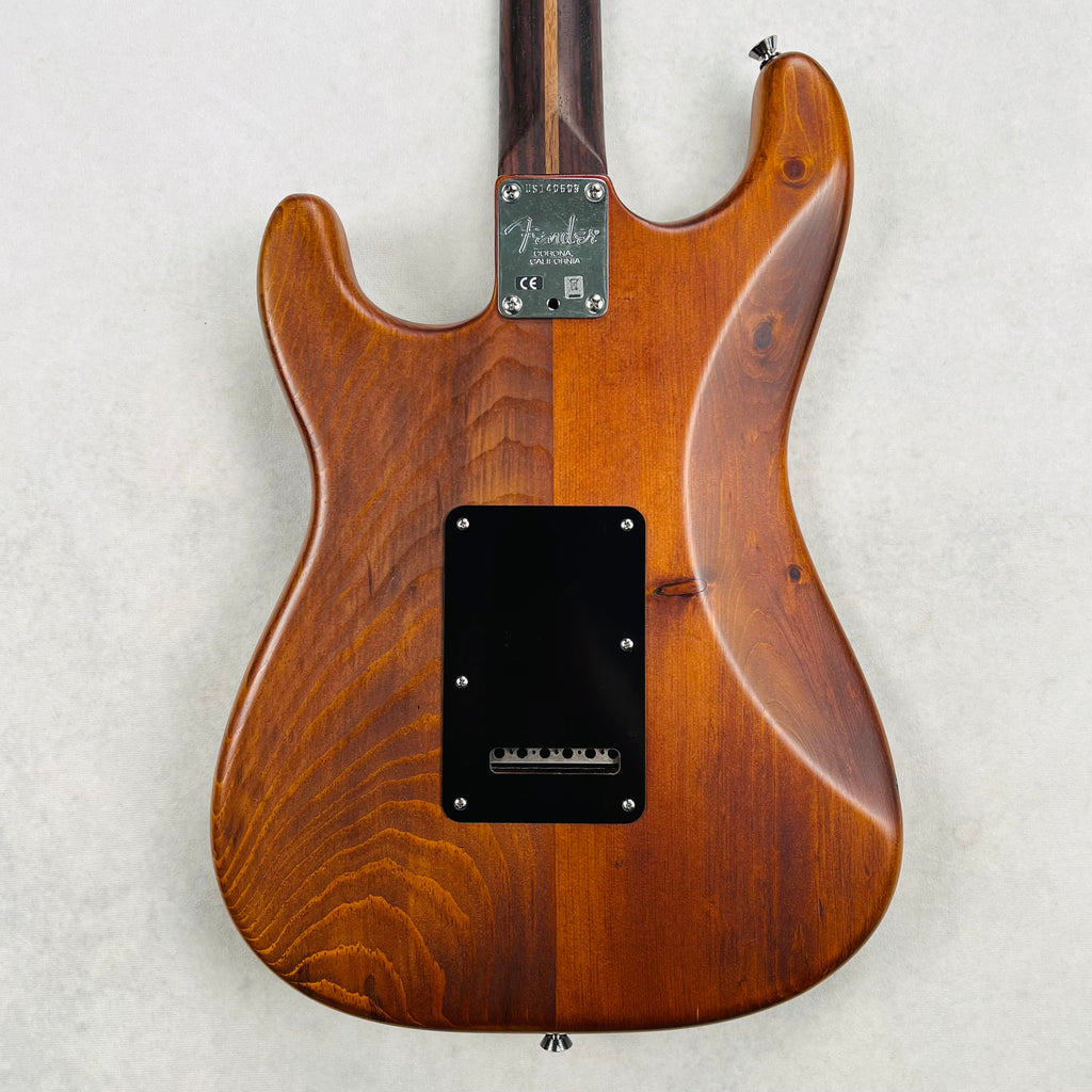 Fender Reclaimed Eastern Pine Stratocaster with Rosewood Neck 2014 - Dark Stain - 9