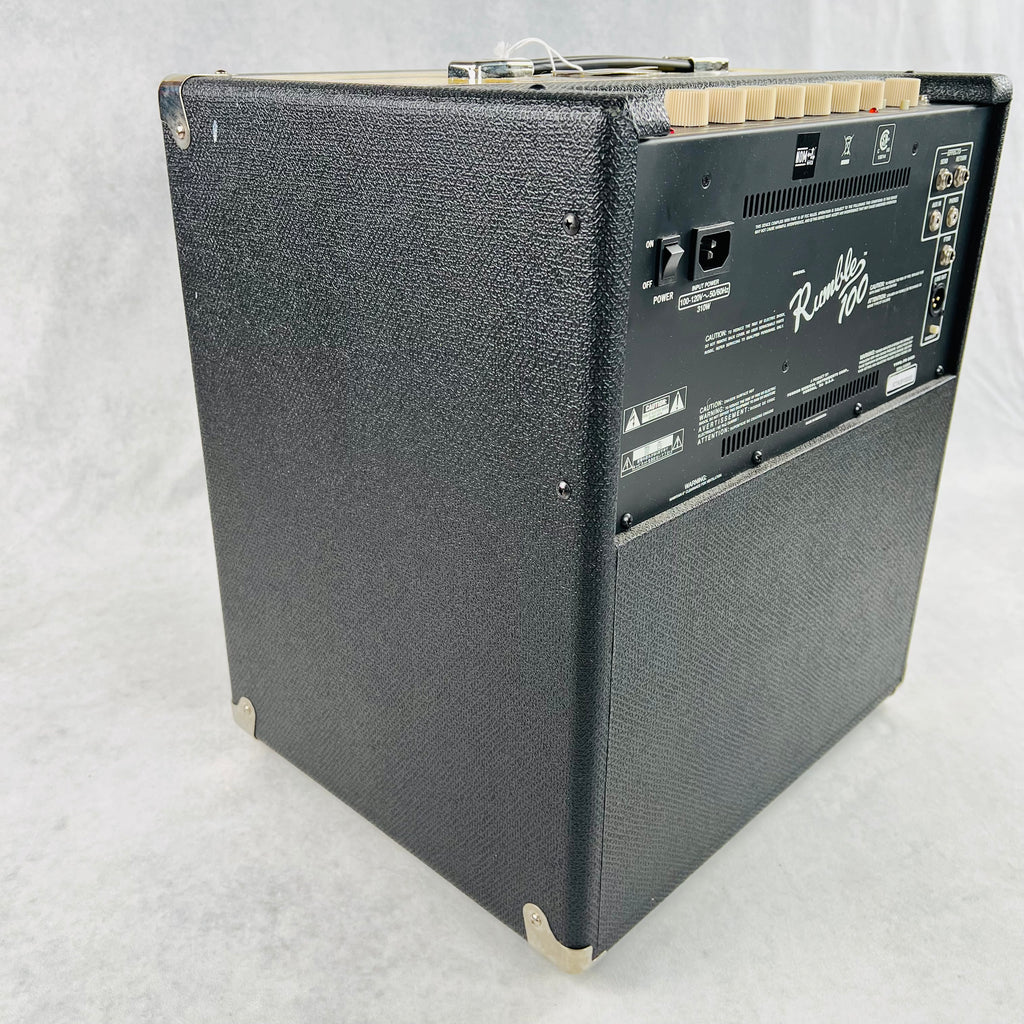 Fender Rumble 100 V3 1x12" Bass Combo Amplifier 2020 - Black - 10