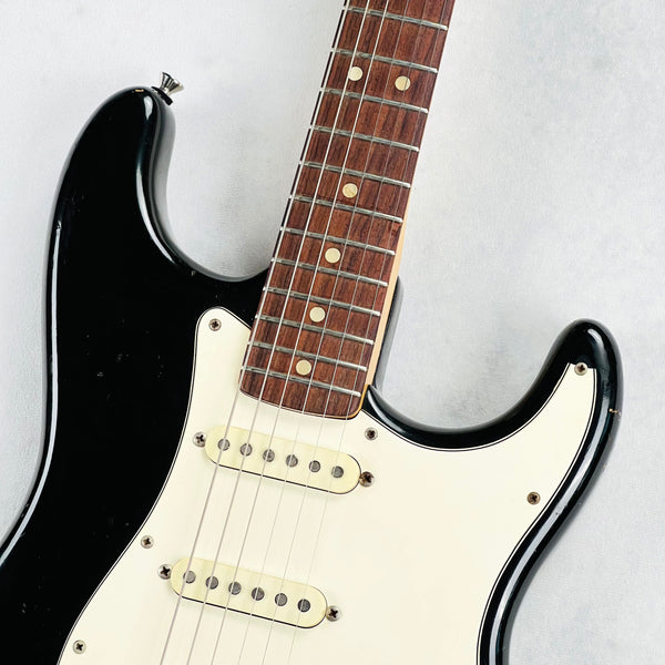Vintage 1973 Fender Stratocaster Hardtail Electric Guitar Black - 3