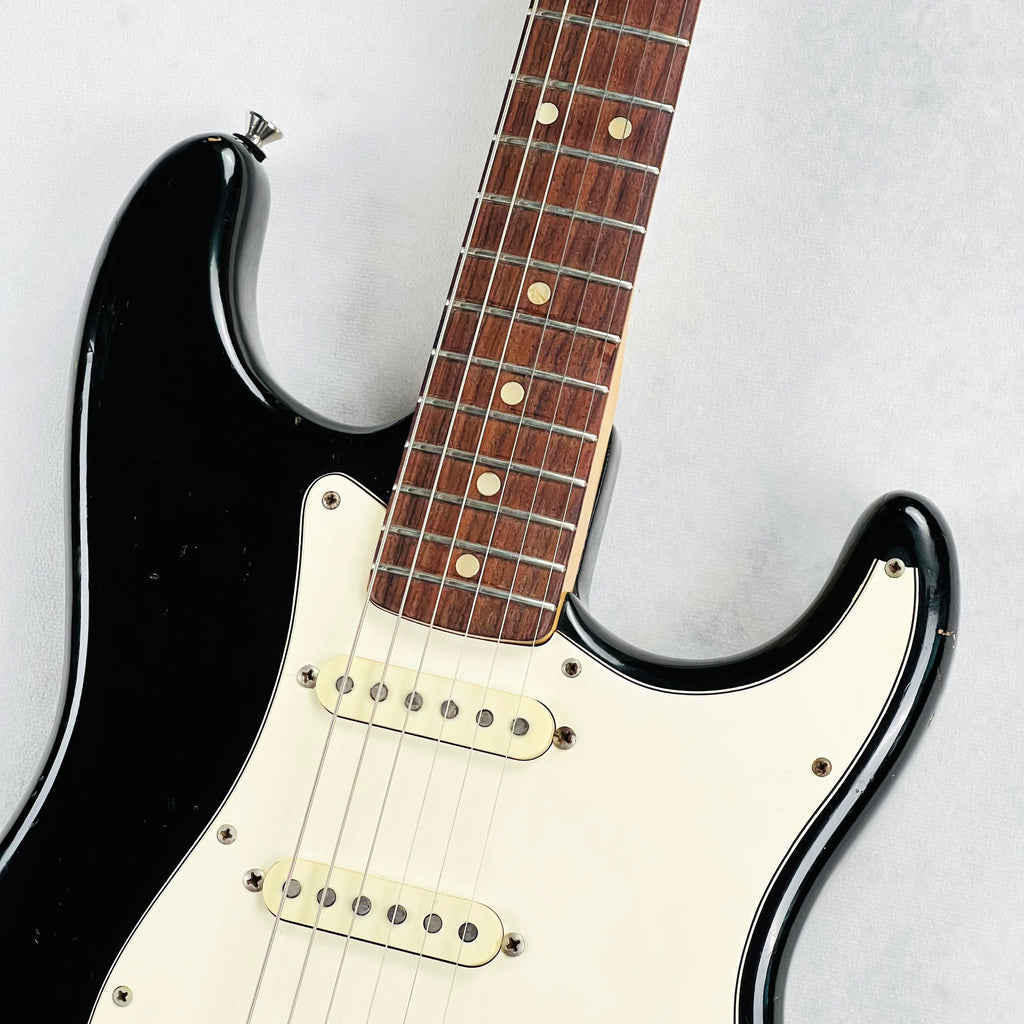 Vintage 1973 Fender Stratocaster Hardtail Electric Guitar Black - 3