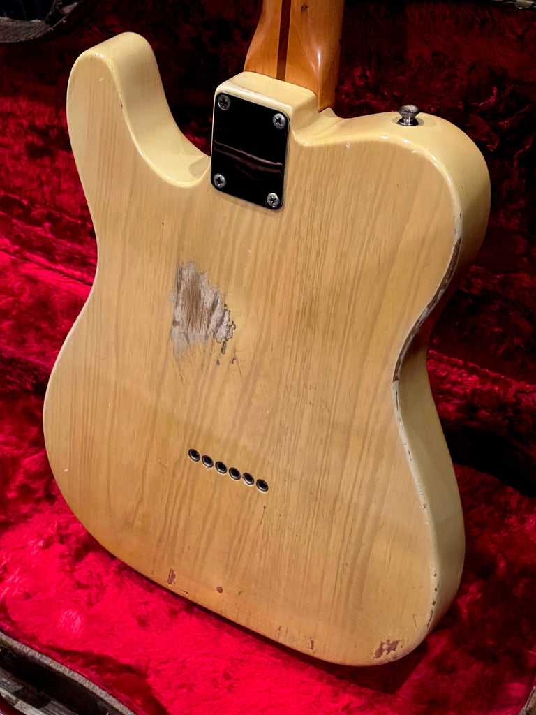 Fender Telecaster 1953 Butterscotch Blonde Blackguard Vintage Electric Guitar Body Back
