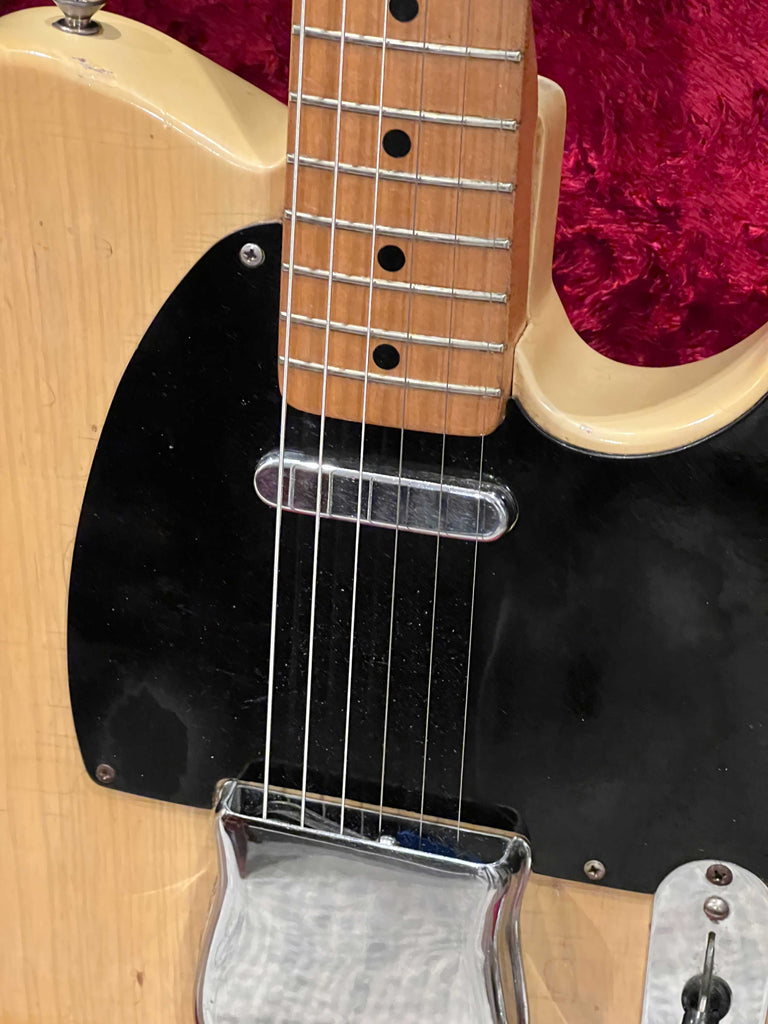 Fender Telecaster 1953 Butterscotch Blonde Blackguard Vintage Electric Guitar Neck Joint