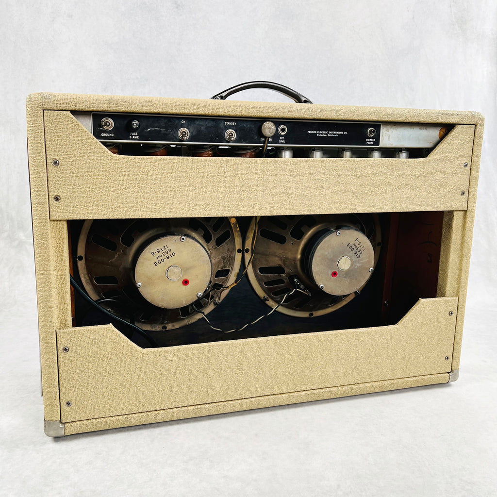 Fender Twin 6G8 2x12" Combo Amplifier 1962 - Blonde - 9