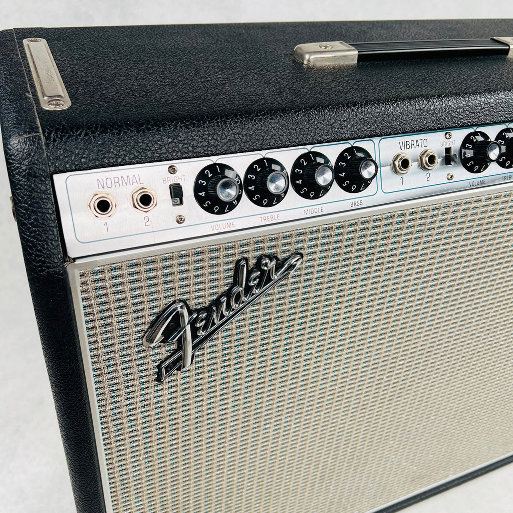 Fender Twin Reverb Amp Drip Edge 2x12" Combo Amplifier 1969 - Black - 3