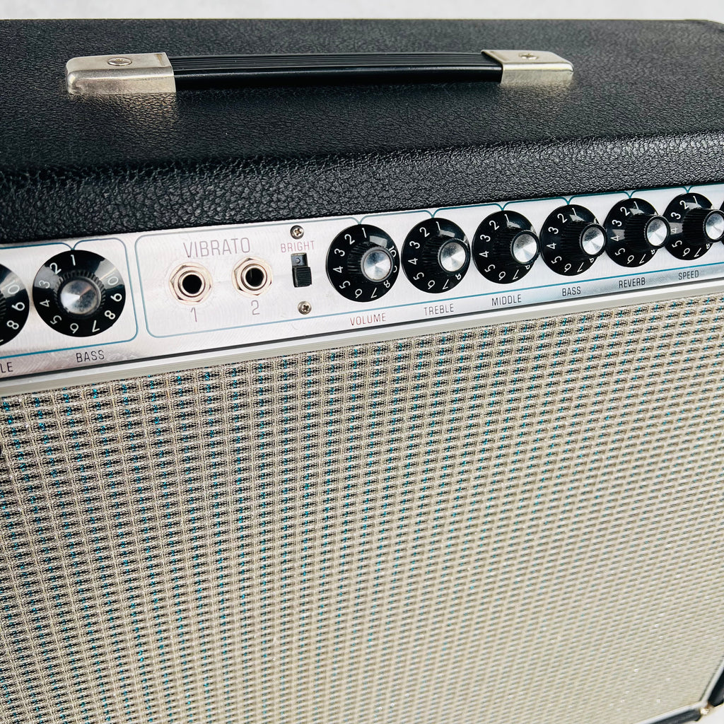 Fender Twin Reverb Amp Drip Edge 2x12" Combo Amplifier 1969 - Black - 4