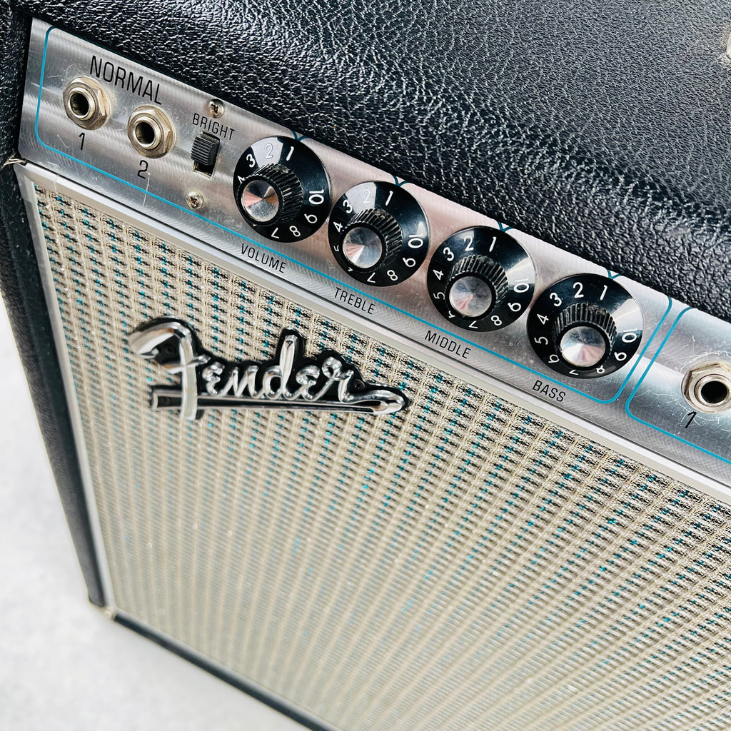 Fender Twin Reverb Amp Drip Edge 2x12" Combo Amplifier 1969 - Black - 9