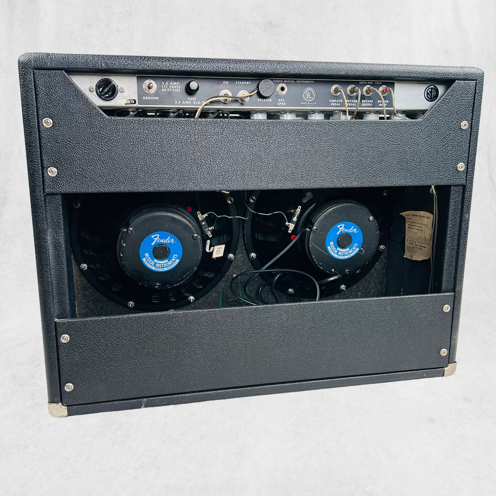 Fender Twin Reverb Amp Drip Edge 2x12" Combo Amplifier 1969 - Black - 24