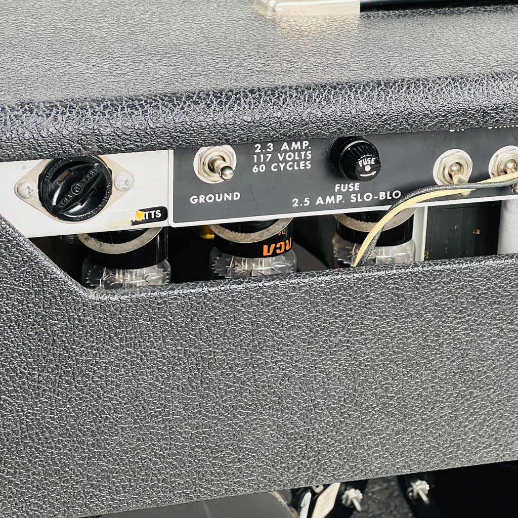 Fender Twin Reverb Amp Drip Edge 2x12" Combo Amplifier 1969 - Black - 25