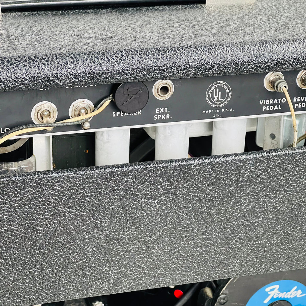 Fender Twin Reverb Amp Drip Edge 2x12" Combo Amplifier 1969 - Black - 26