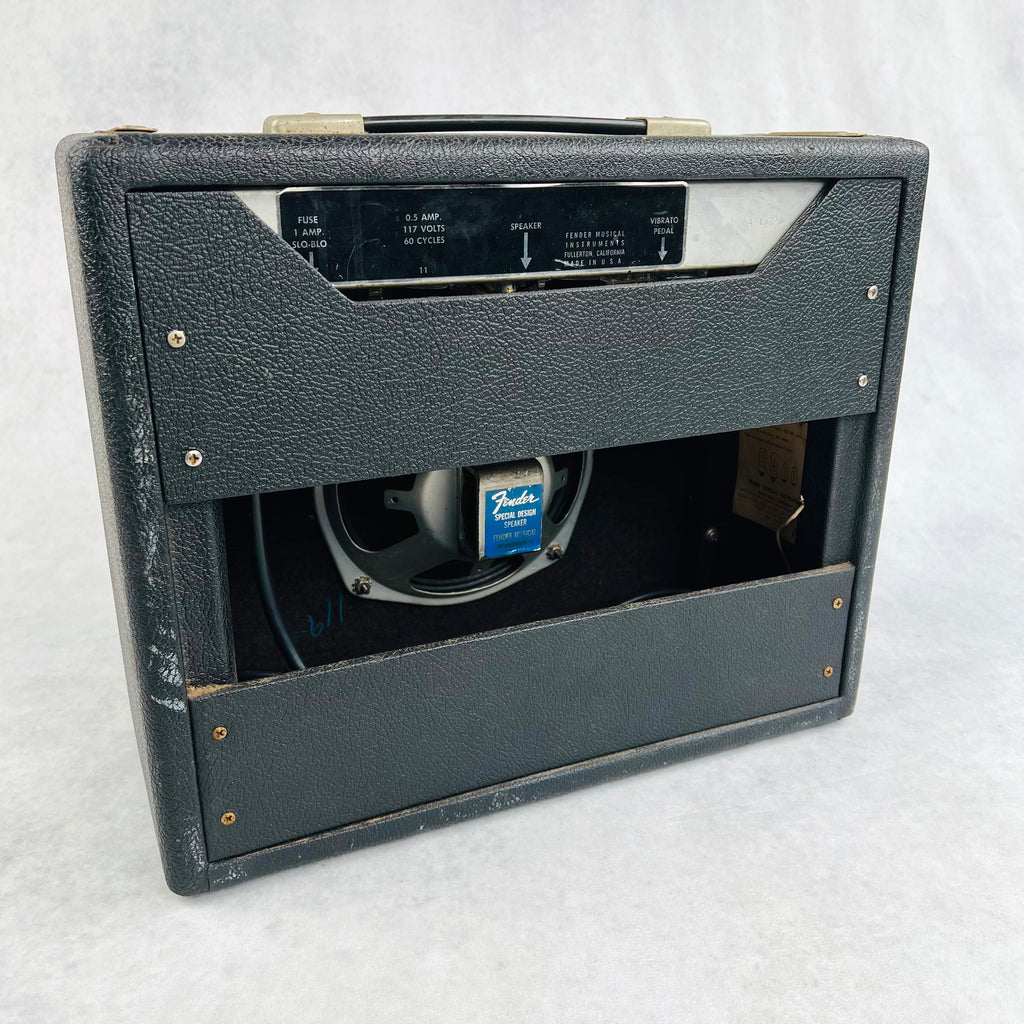 Vintage Fender Vibro Champ 1x8" Combo Amp 1966 - Black - 12