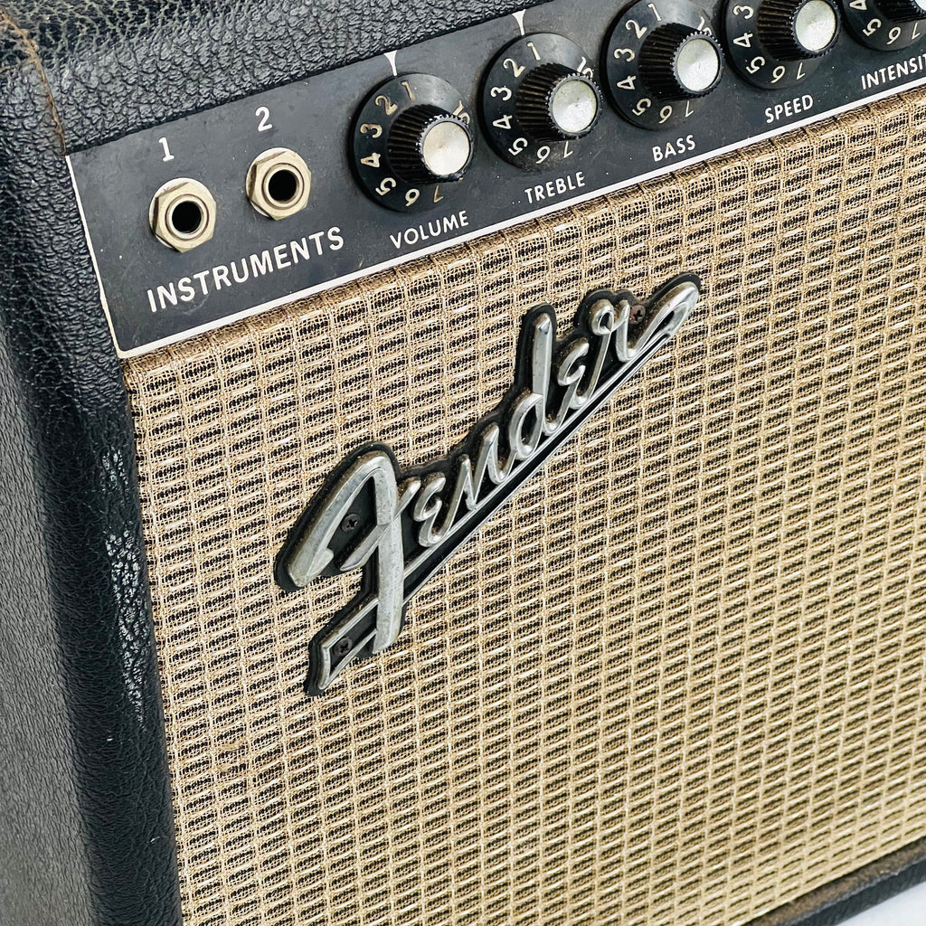 Vintage Fender Vibro Champ 1x8" Combo Amp 1966 - Black - 7