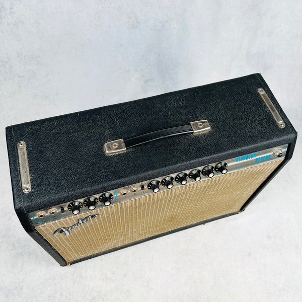 Fender Vibrolux Reverb Silver Panel 2x10" Combo Amplifier 1977 - Black - 2