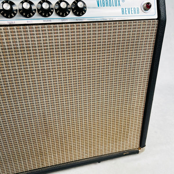 Fender Vibrolux Reverb Silver Panel 2x10" Combo Amplifier 1977 - Black - 6