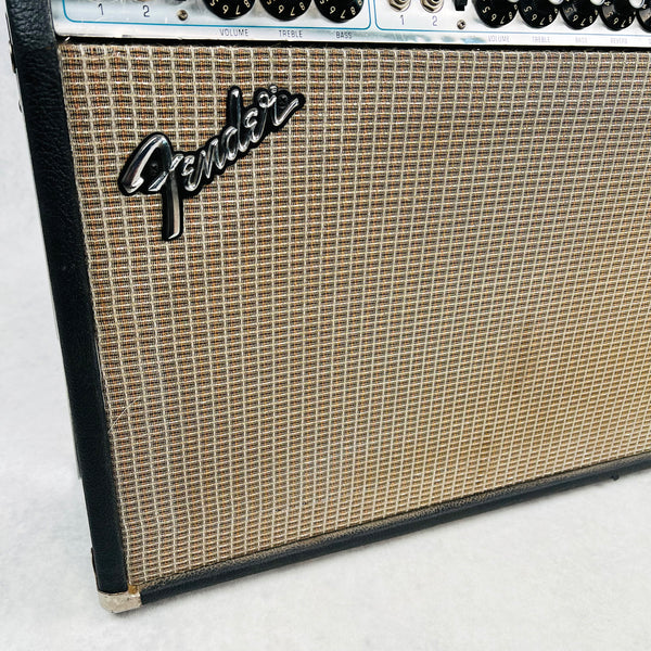 Fender Vibrolux Reverb Silver Panel 2x10" Combo Amplifier 1977 - Black - 7