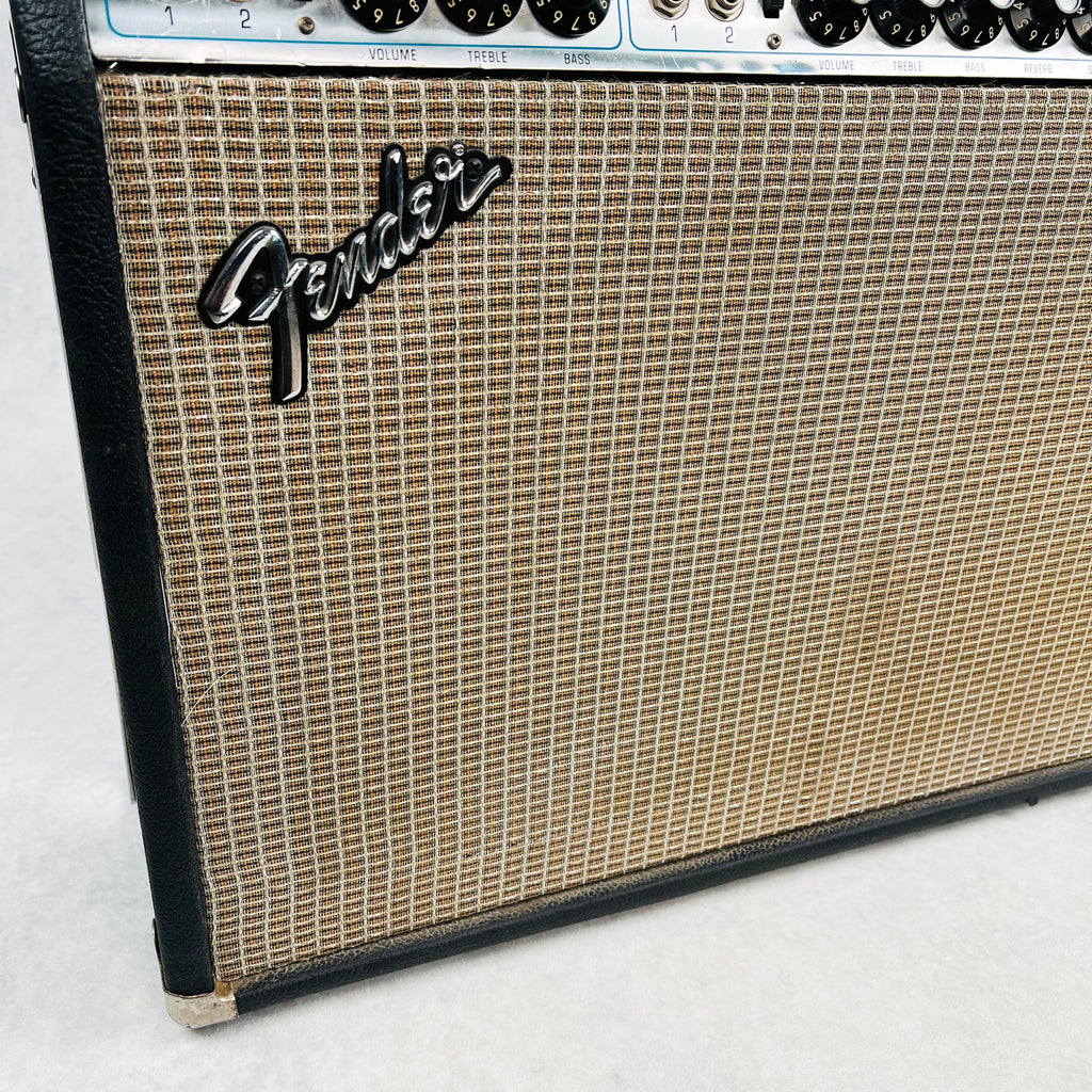 Fender Vibrolux Reverb Silver Panel 2x10" Combo Amplifier 1977 - Black - 7