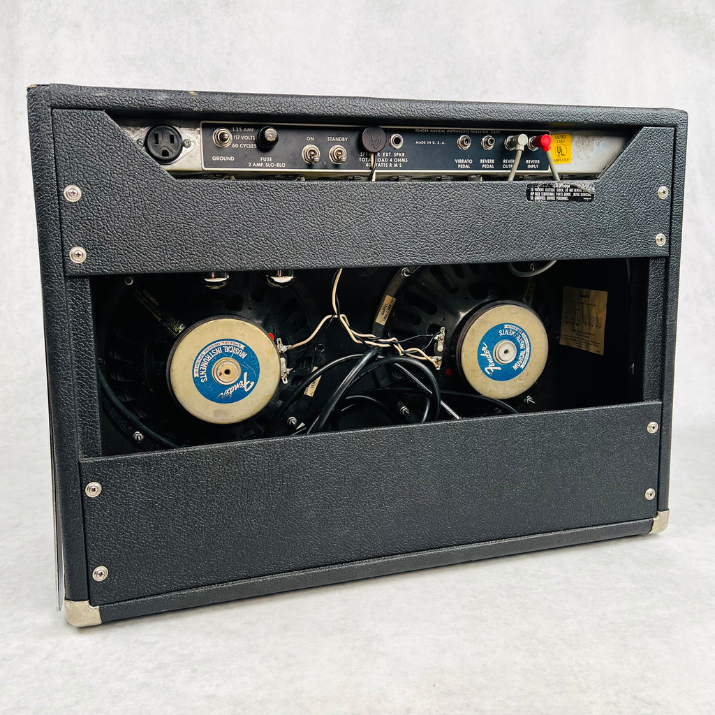 Fender Vibrolux Reverb Silver Panel 2x10" Combo Amplifier 1977 - Black - 10