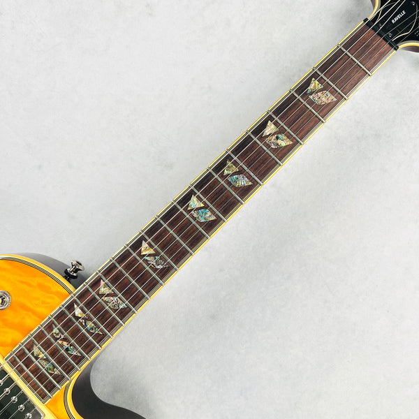 Fernandes Ravelle Custom Quilt Top 2004 - Dark Amber - 7