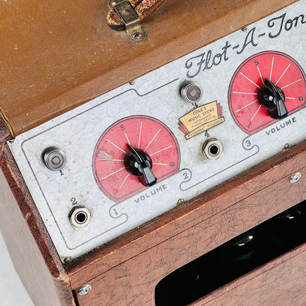 Flot-A-Tone Model 600 1x12" Combo Amp 1950 - Brown - 10