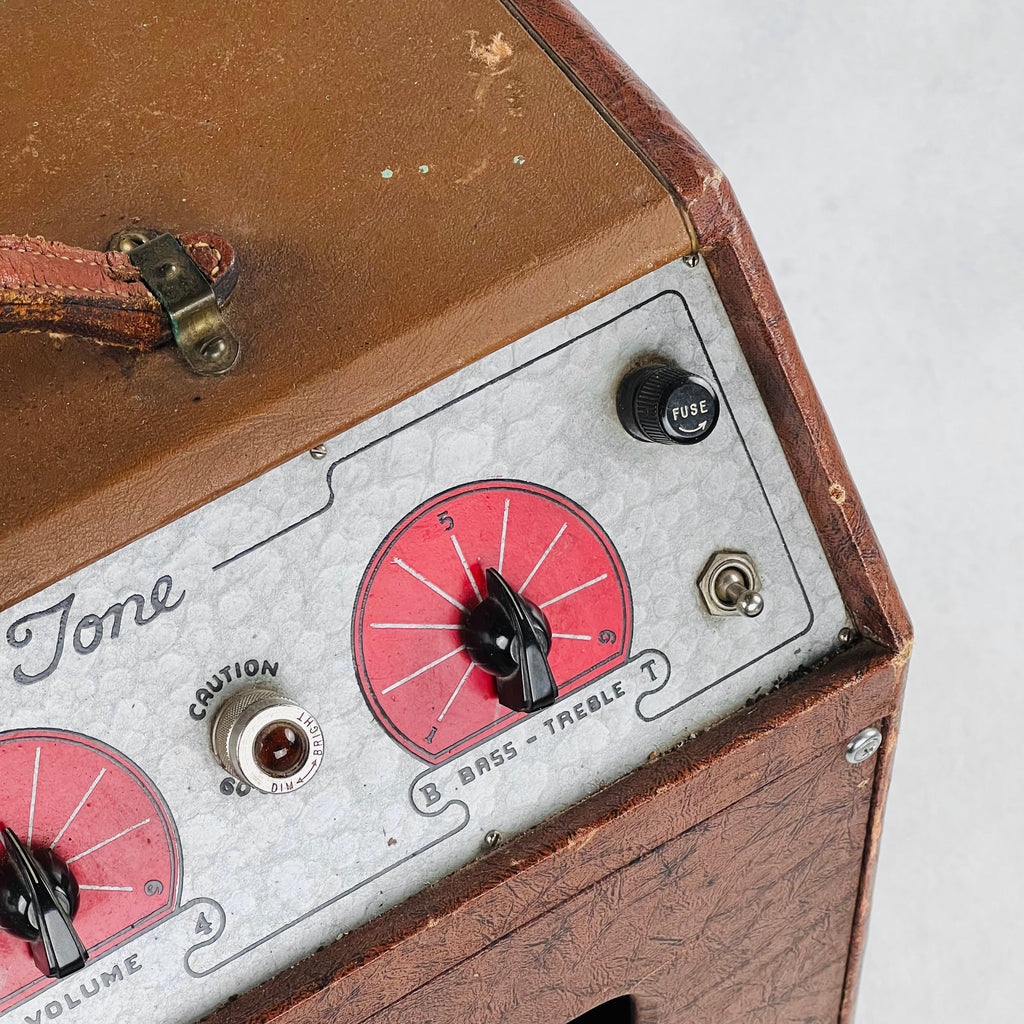 Flot-A-Tone Model 600 1x12" Combo Amp 1950 - Brown - 12