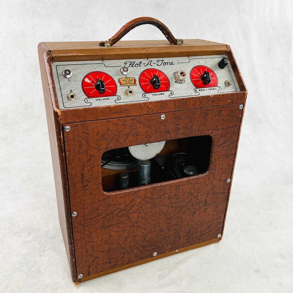 Flot-A-Tone Model 600 1x12" Combo Amp 1950 - Brown - 14