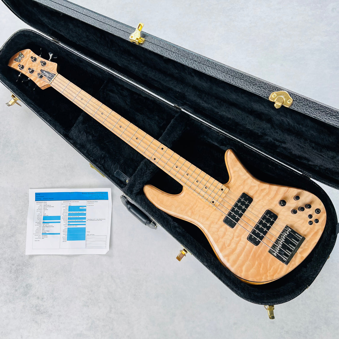 Fodera Emperor Quilt Maple Bolt On 5-String 2011 - Natural | Tone Wolf