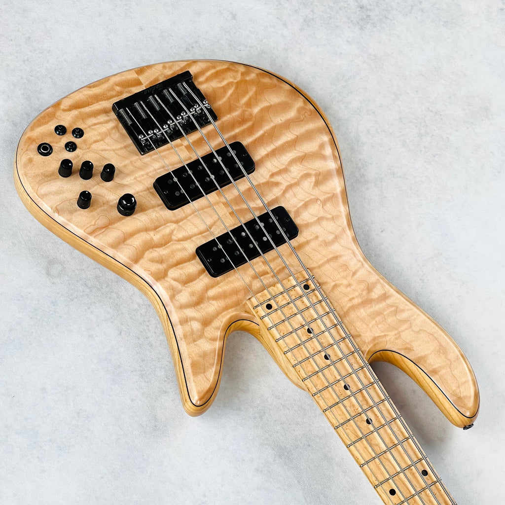 Fodera Emperor Quilt Maple Bolt On 5-String 2011 - Natural - 5