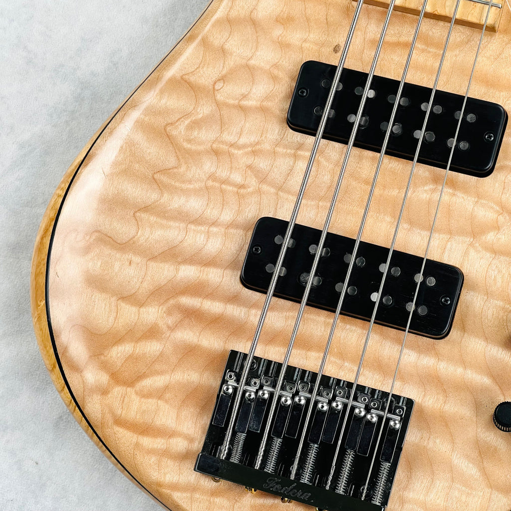 Fodera Emperor Quilt Maple Bolt On 5-String 2011 - Natural - 7