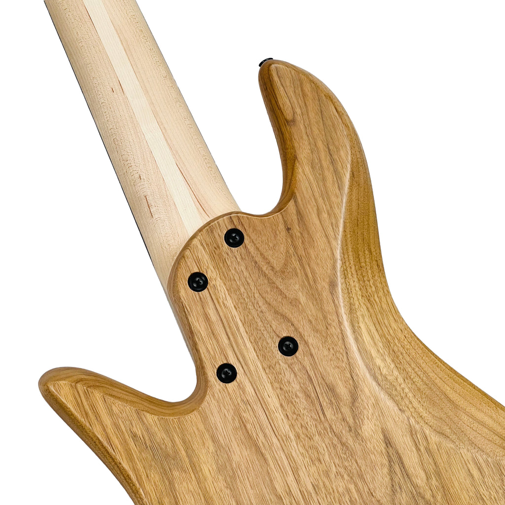 Fodera Emperor Standard Special Redwood Flame 5-String Bass - Natural - 12
