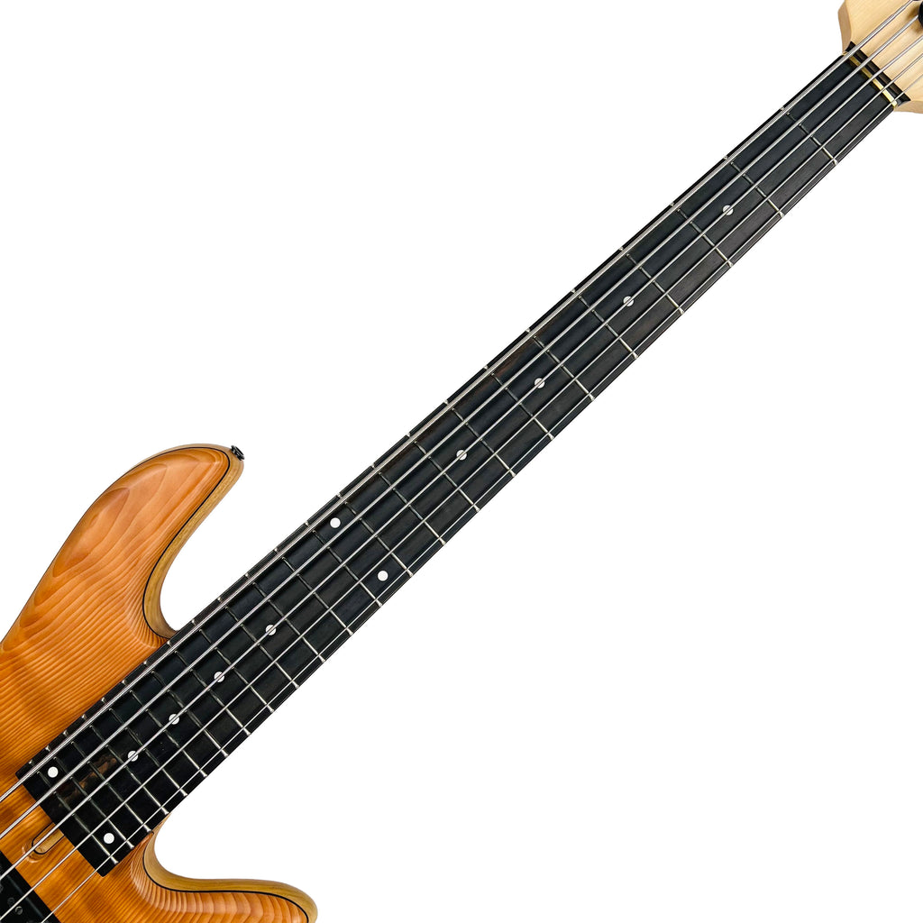 Fodera Emperor Standard Special Redwood Flame 5-String Bass - Natural - 7