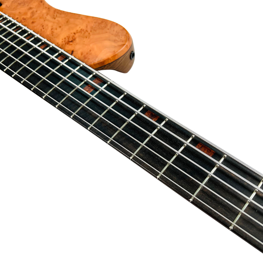 Fodera Imperial Elite MG 5-String Redwood Burl / Walnut - Natural - 10
