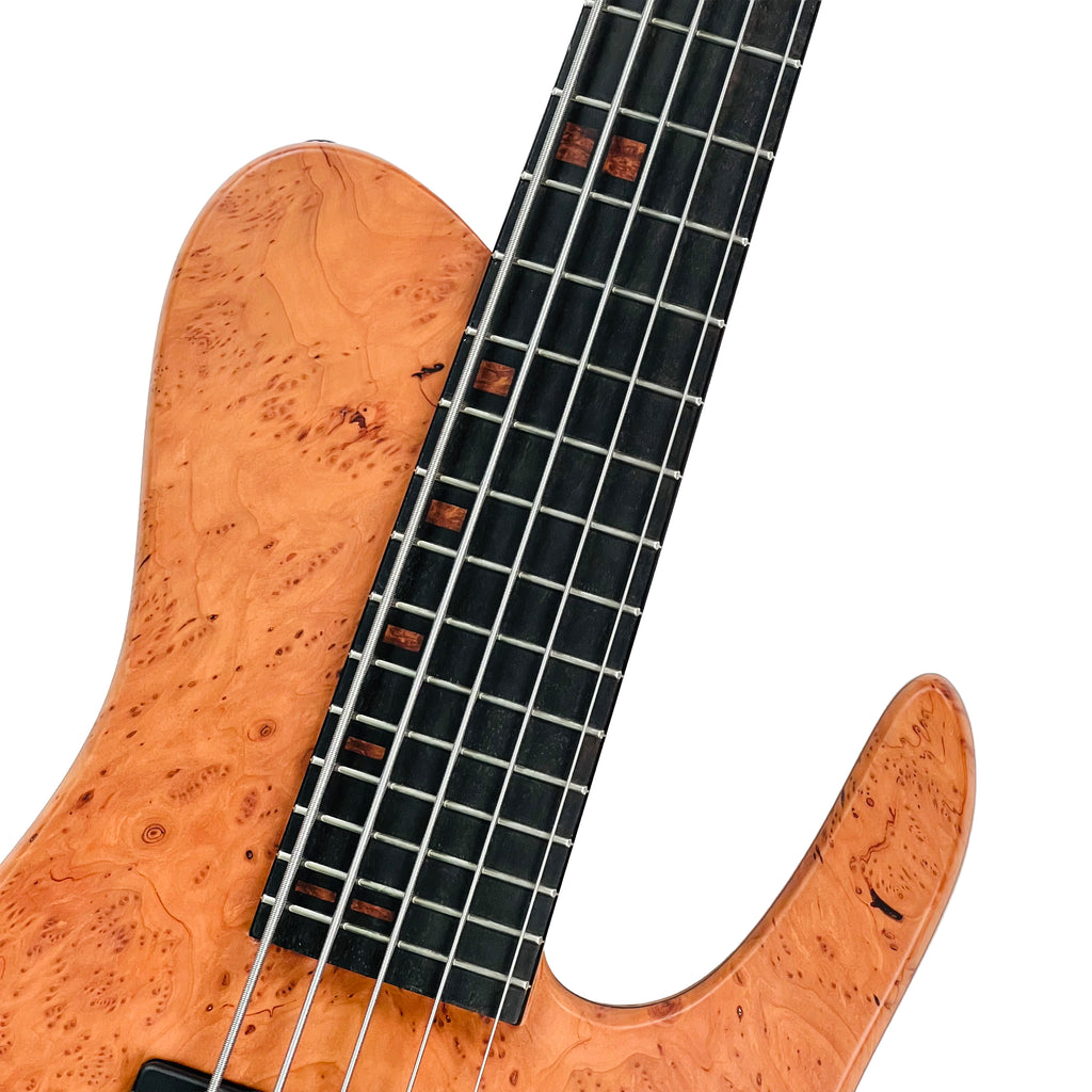 Fodera Imperial Elite MG 5-String Redwood Burl / Walnut - Natural - 3
