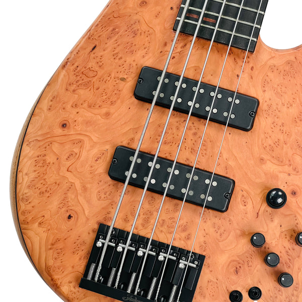 Fodera Imperial Elite MG 5-String Redwood Burl / Walnut - Natural - 4