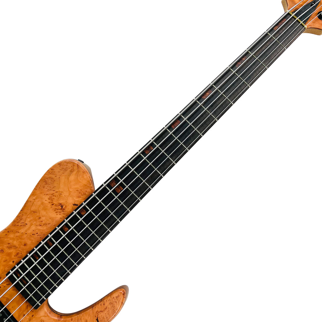 Fodera Imperial Elite MG 5-String Redwood Burl / Walnut - Natural - 8