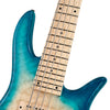 Fodera Monarch Elite Quilt Top 5-String Bass - Bora Blue Burst - 3